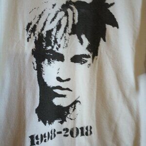Men's White XL XXXTENTACION Rap Memorial T-Shirt Music Streetwear